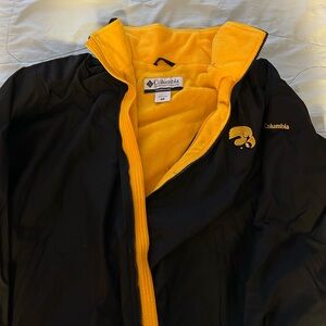 Columbia Black and Gold Iowa Hawkeyes winter/Fall Coat